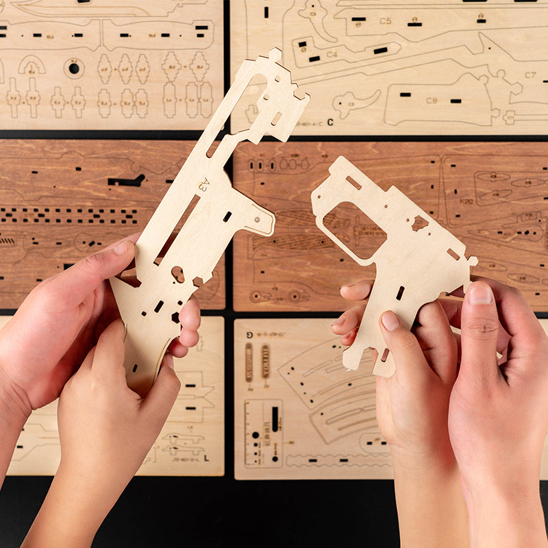 Ugeargeek AK-47 Assault Rifle Toy Gun 3D Wooden Puzzle