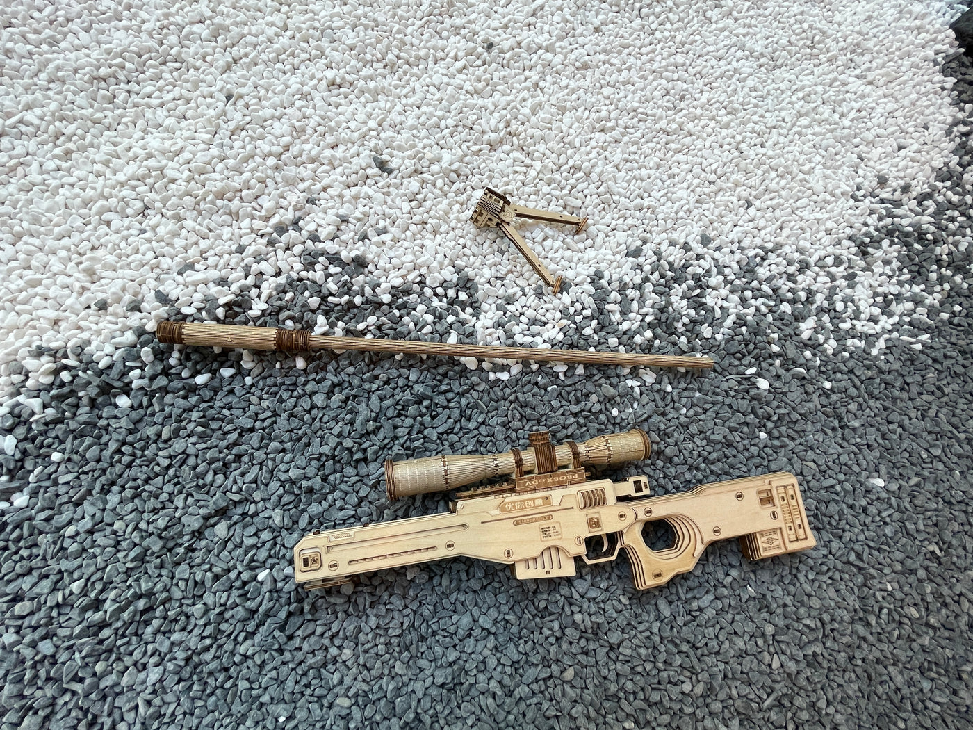 精巧1/3スケール　ミニチュアライフル　AWM 1/6th Mini Jigsaw Puzzle AWM 1/6 AWM Sniper Rifle Plastic
